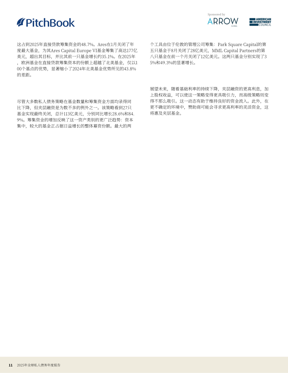 PitchBook：2025年全球私募债权年度报告（英文版）（28页）.pdf_第11页