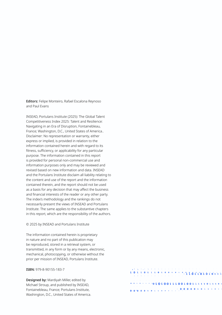 INSEAD&波图兰研究所：2025年全球人才竞争力指数报告：人才与韧性：驾驭颠覆时代（英文版）（264页）.pdf_第2页