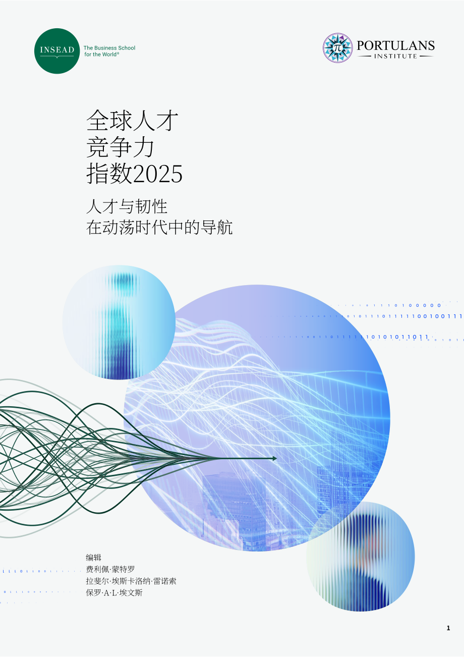 INSEAD&波图兰研究所：2025年全球人才竞争力指数报告：人才与韧性：驾驭颠覆时代（英文版）（264页）.pdf_第1页