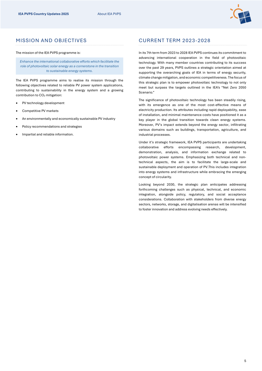 IEA PVPS：2025年国家更新报告：全球光伏技术、政策与市场发展分析（英文版）（93页）.pdf_第5页