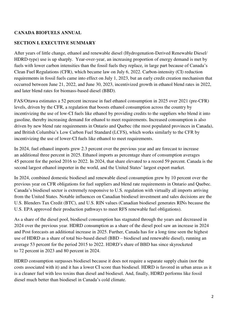 美国农业部（USDA）：2026加拿大生物燃料市场年度报告（英文版）（31页）.pdf_第3页