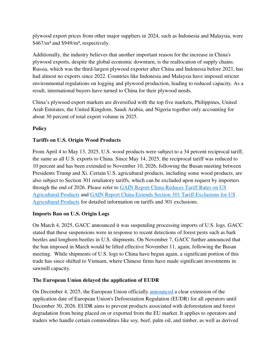 美国农业部（USDA）：2025年中国实木产业年度分析报告（英文版）（19页）.pdf_第15页