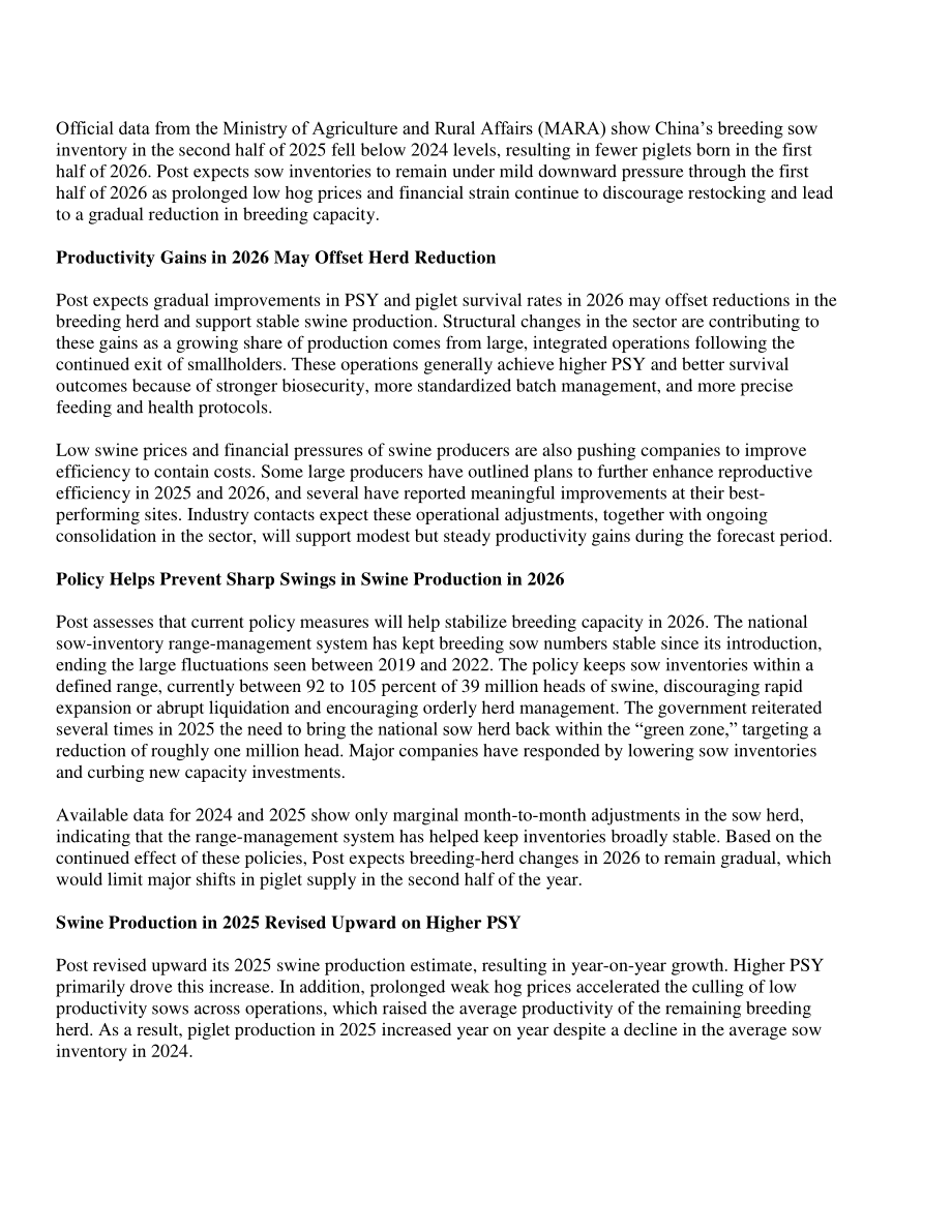 美国农业部（USDA）：2026中国畜禽及产品半年度报告（英文版）（21页）.pdf_第10页