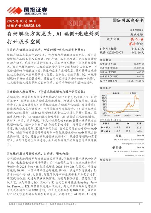 佰维存储（688525）-A股公司研究报告：存储解决方案龙头AI端侧+先进封测打开成长空间-260304（27页）.pdf