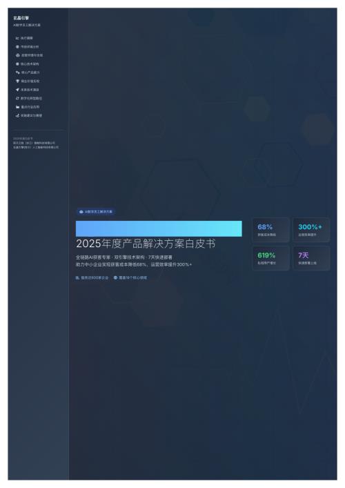 玄晶引擎：2025年度AI数字员工产品解决方案白皮书（视图版）