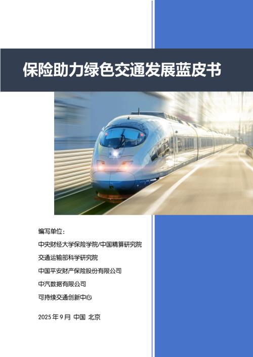 中央财经大学&中国平安：2025保险助力绿色交通发展蓝皮书（131页）.pdf
