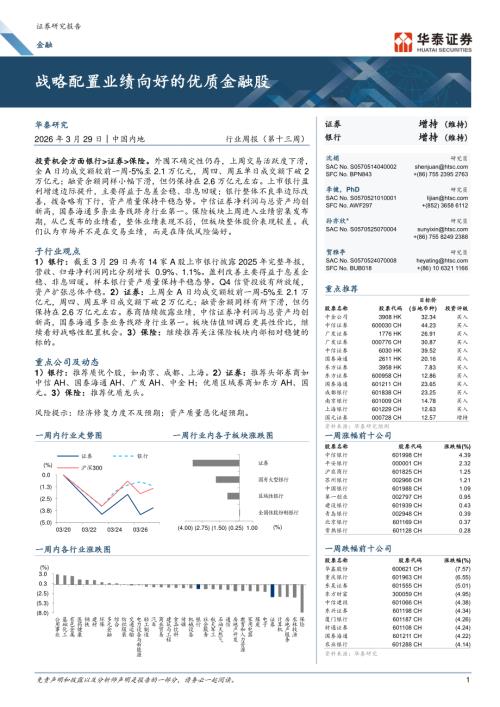 证券银行：战略配置业绩向好的优质金融股-260329（23页）.pdf