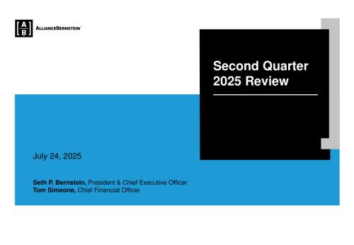 联博AllianceBernstein L.P. (AB) 2025年第二季度财务业绩演示报告「NYSE」（英文版）（30页）.pdf
