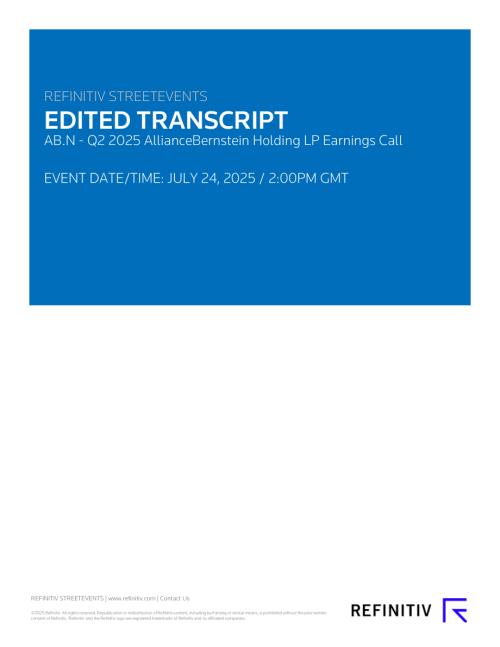 联博AllianceBernstein L.P. (AB) 2025年第二季度财报电话会纪要「NYSE」（英文版）（16页）.pdf