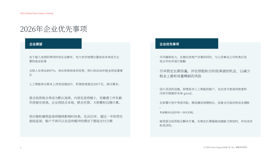 仲量联行（JLL）：2026全球数据中心展望报告：把握AI需求、电力约束与全球机遇（英文版）（37页）.pdf_第3页