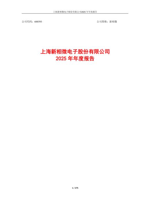 新相微：新相微2025年年度报告.PDF