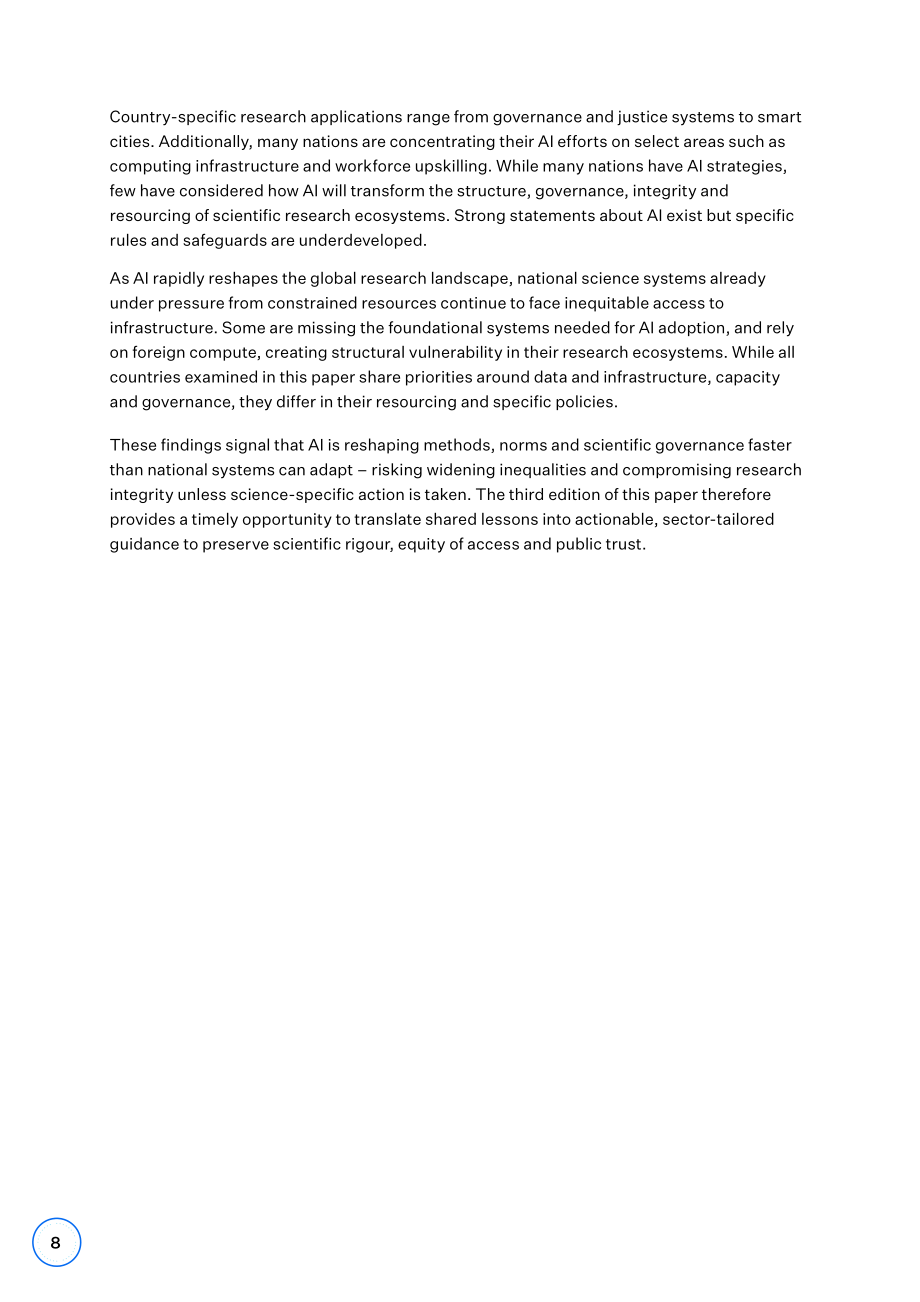 国际科学理事会（ISC）：为人工智能做好国家研究生态系统准备：战略与进展（第三版）（2026）（英文版）（168页）.pdf_第8页