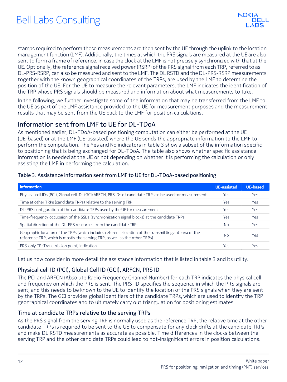 诺基亚贝尔：PRS（定位参考信号）：面向PNT（定位、导航与授时）服务的新一代定位技术白皮书（2025）（英文版）（24页）.pdf_第12页