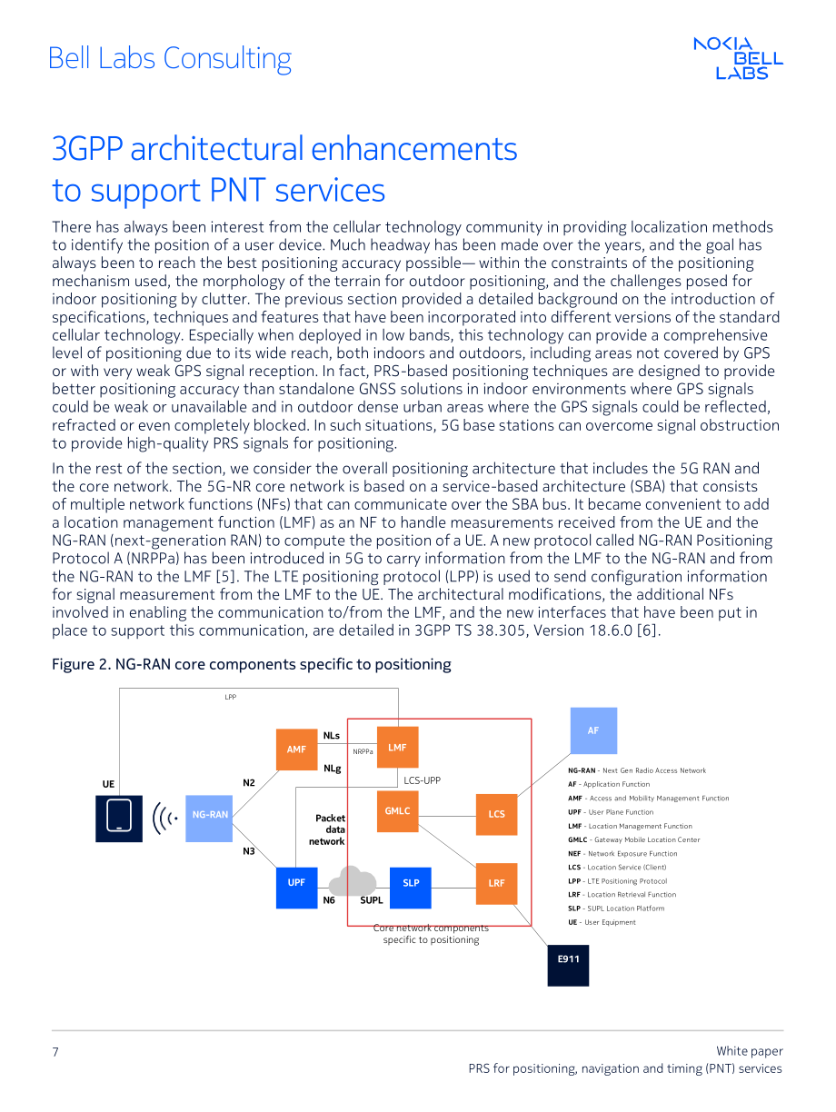 诺基亚贝尔：PRS（定位参考信号）：面向PNT（定位、导航与授时）服务的新一代定位技术白皮书（2025）（英文版）（24页）.pdf_第7页