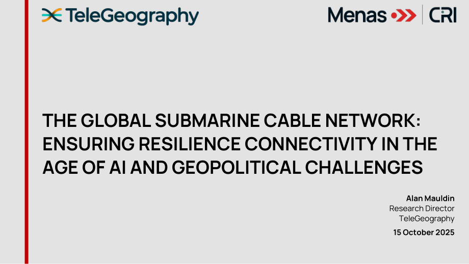 TeleGeography：2025全球海底电缆网络产业研究报告：人工智能时代与地缘政治挑战下的韧性连接保障（英文版）（44页）.pdf_第1页