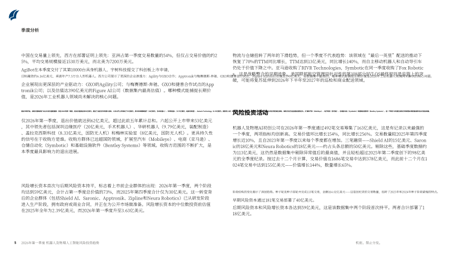 PitchBook：2026年第一季度机器人与物理 AI 风险投资趋势报告（英文版）（22页）.pdf_第5页