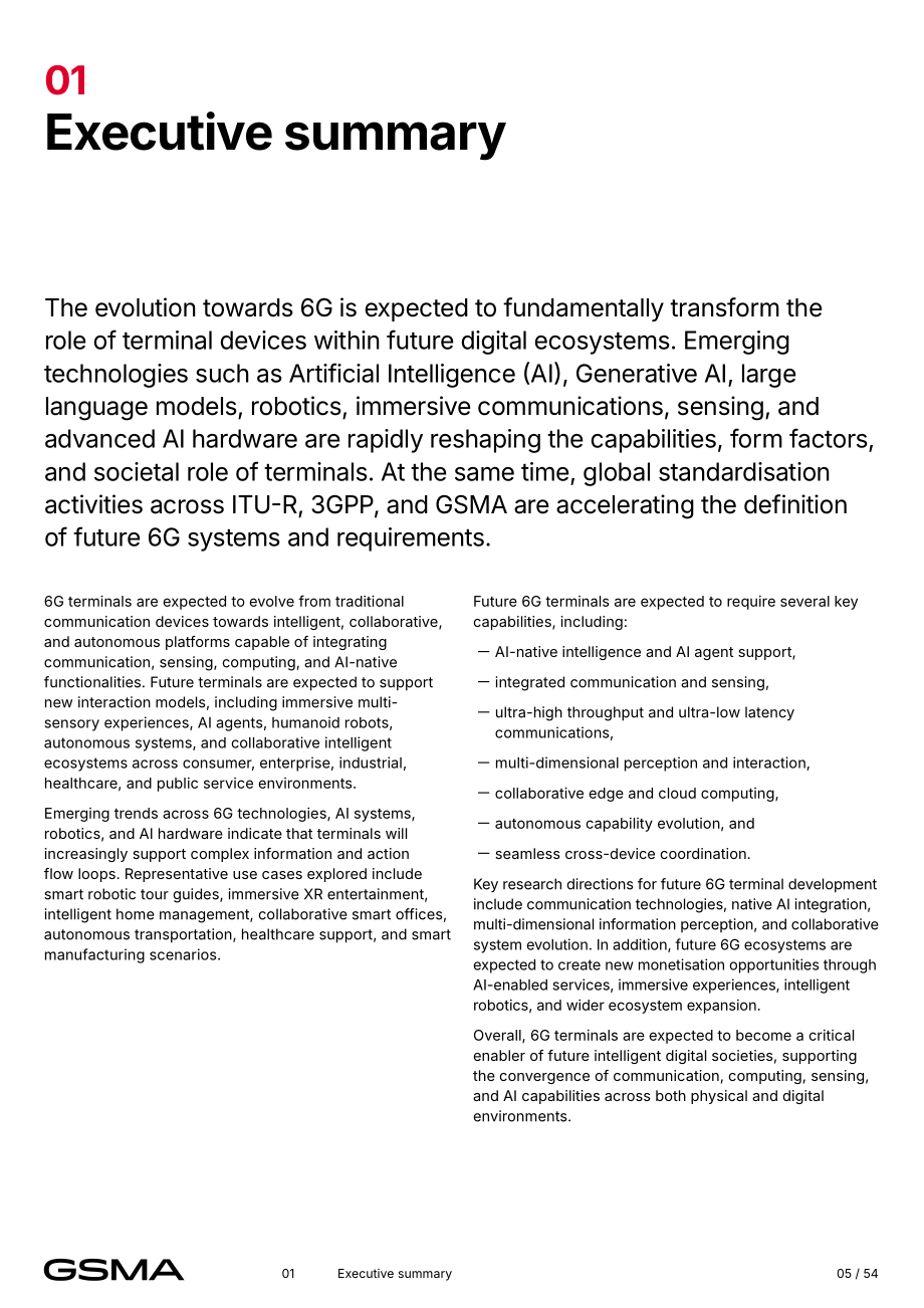 全球移动通信系统协会（GSMA）：2026 6G 终端研究报告（英文版）（54页）.pdf_第5页