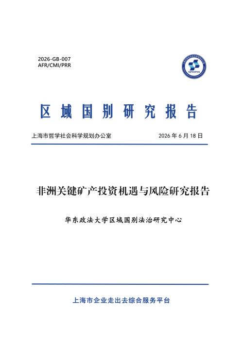 华东政法大学区域国别法治研究中心：2026非洲关键矿产投资机遇与风险研究报告（34页）