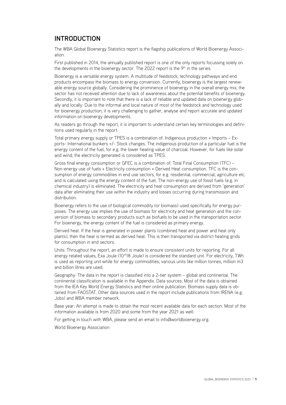 世界生物质能协会（WBA）：2022年全球生物质能统计报告（英文版）（47页）.pdf_第5页