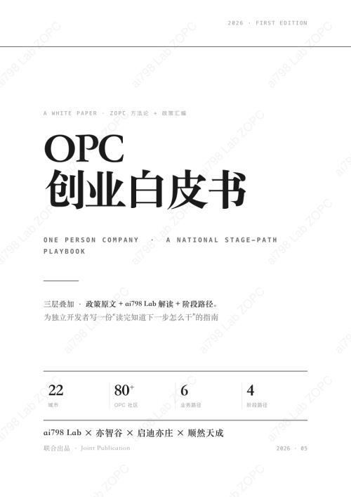 ai798 Lab：2026年OPC 创业白皮书（114页）.pdf