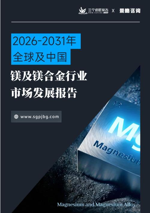 三个皮匠报告：2026-2031年全球及中国镁及镁合金行业发展研究报告