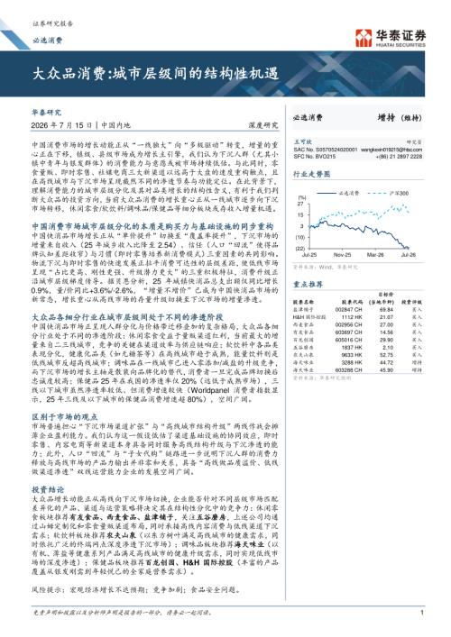 必选消费行业深度研究：大众品消费城市层级间的结构性机遇-260715（40页）.pdf