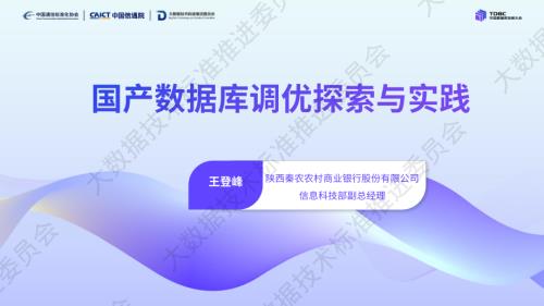6-秦农银行-王登峰-国产数据库调优探索和实践.pdf