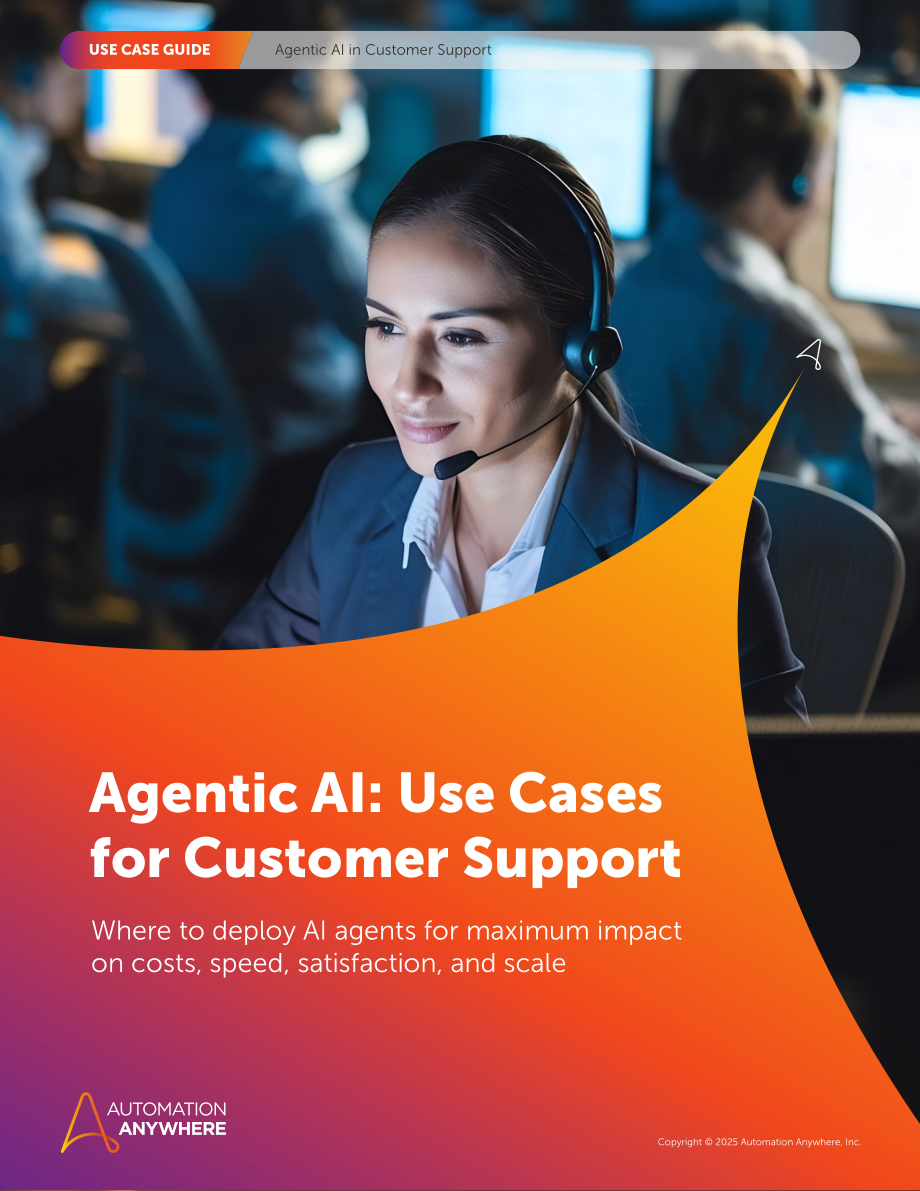 Automation Anywhere：2025 AI 智能体：客户服务应用案例指南-降本增效与规模化落地（英文版）（19页）.pdf_第1页