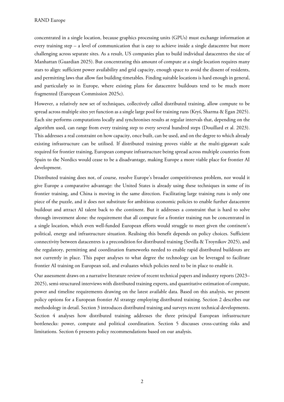 兰德公司：2026整合欧洲算力资源：分布式训练赋能欧洲前沿人工智能发展前景研究报告（英文版）（57页）.pdf_第14页
