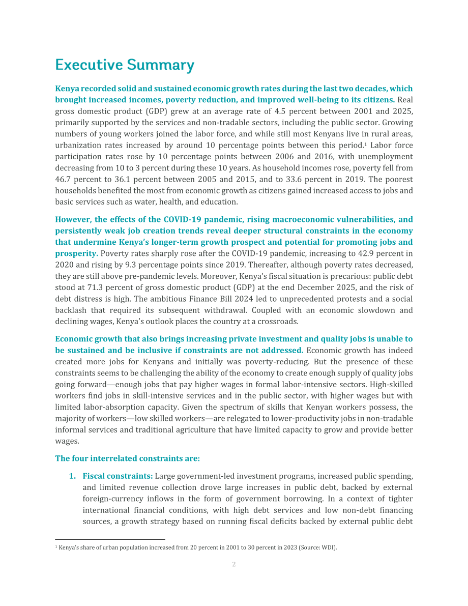 世界银行（WBG）：2026肯尼亚国家增长与就业报告（英文版）（45页）.pdf_第5页