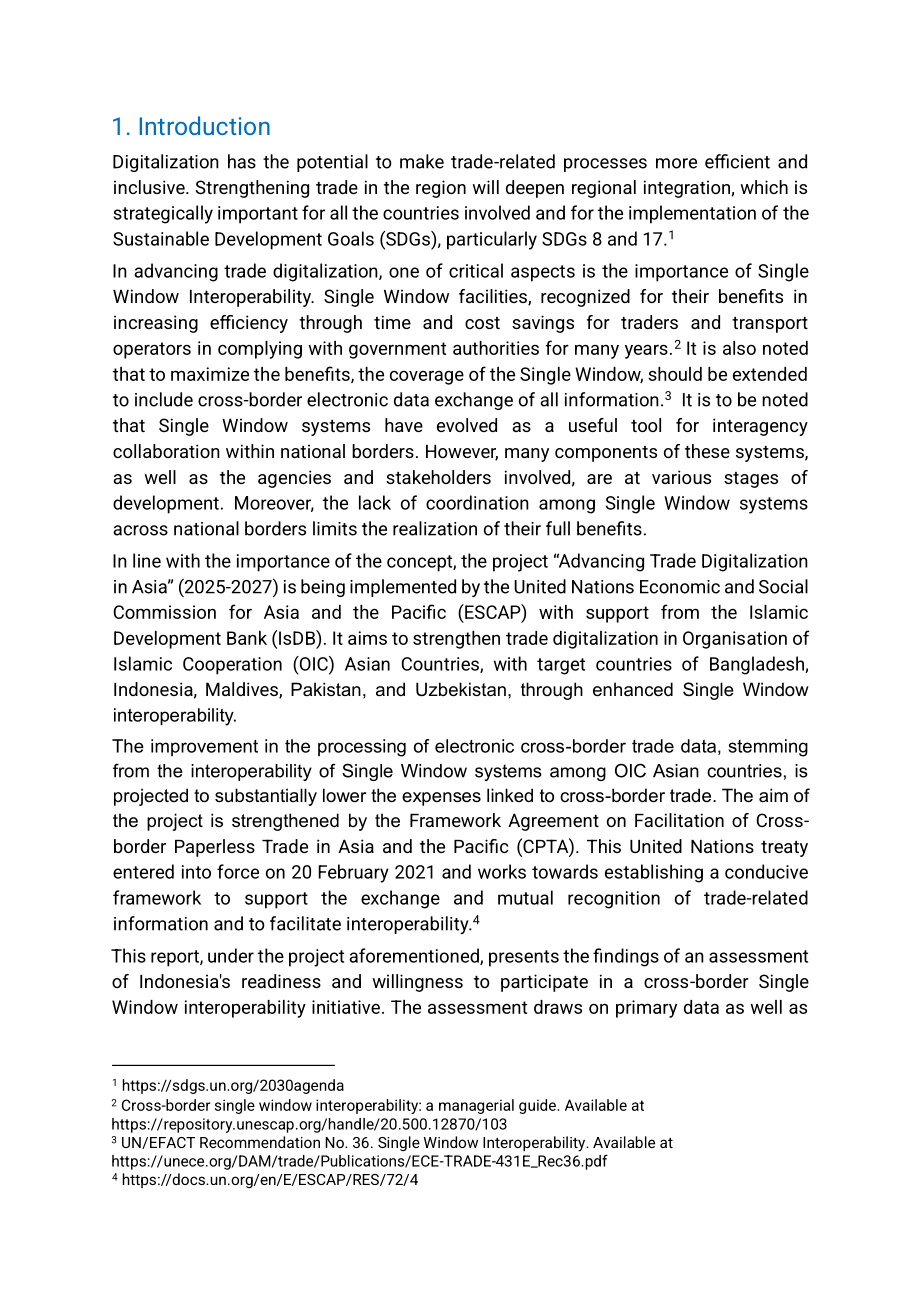 ESCAP & LNSW：2026印尼跨境单一窗口互联互通就绪度评估报告（英文版）（44页）.pdf_第11页
