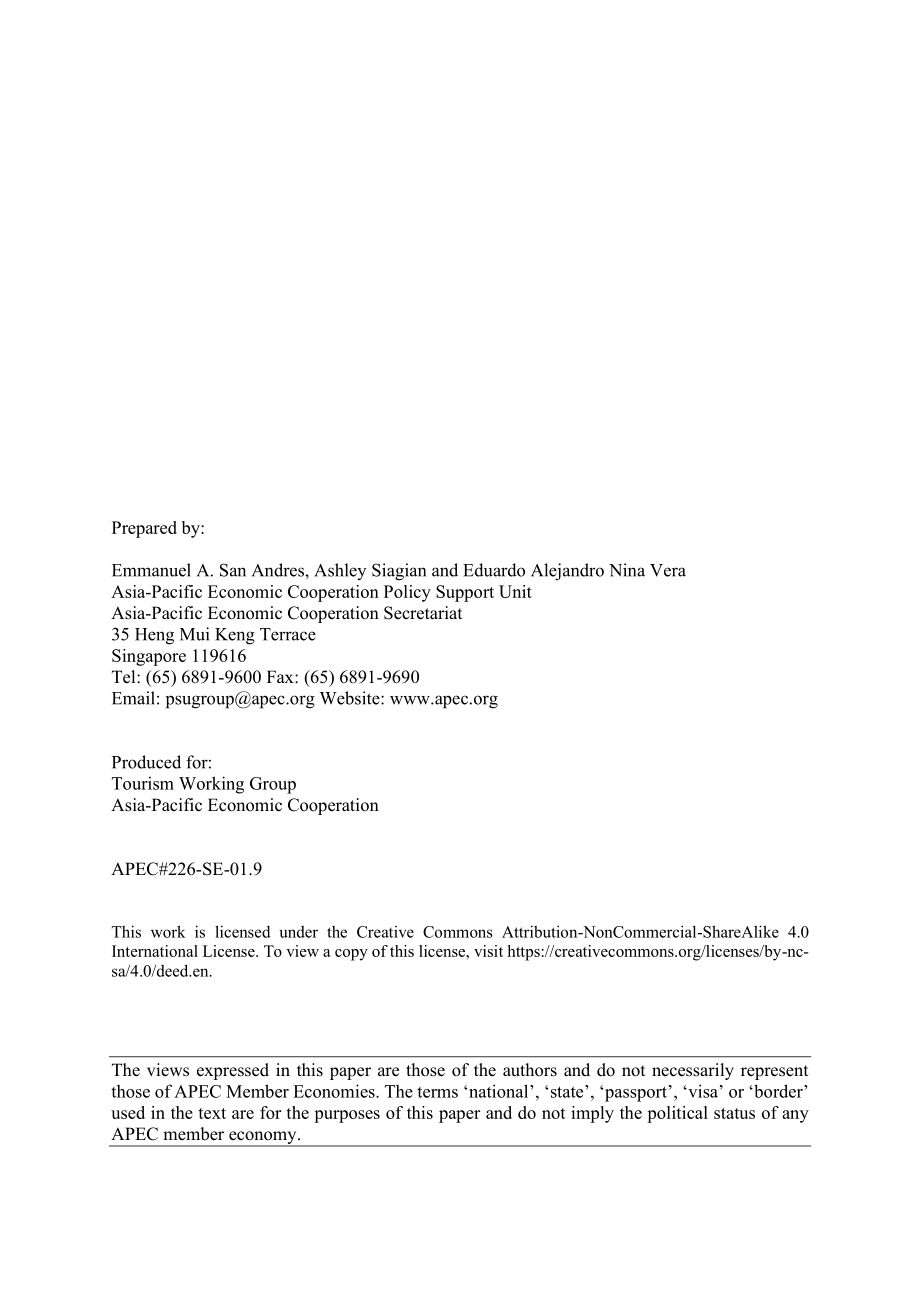 亚太经合组织：2026提升 APEC 区域旅游便利化措施成效研究报告（英文版）（46页）.pdf_第2页