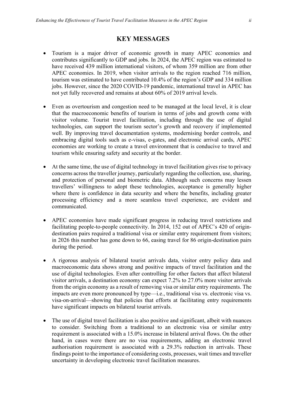 亚太经合组织：2026提升 APEC 区域旅游便利化措施成效研究报告（英文版）（46页）.pdf_第4页
