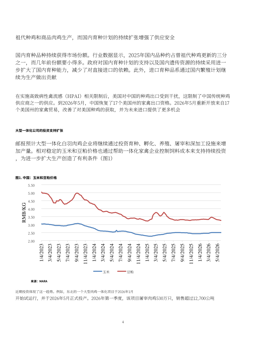 美国农业部（USDA）：2026中国家禽及产品年度报告（英文版）（14页）.pdf_第4页
