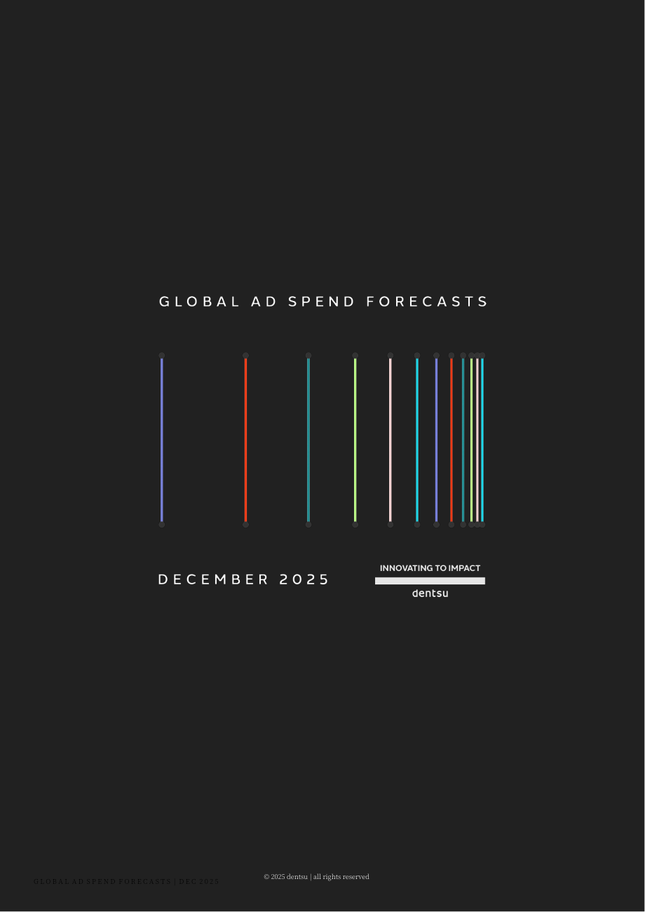 电通（Dentsu）：2025年全球广告支出预测报告（英文版）（23页）.pdf_第1页