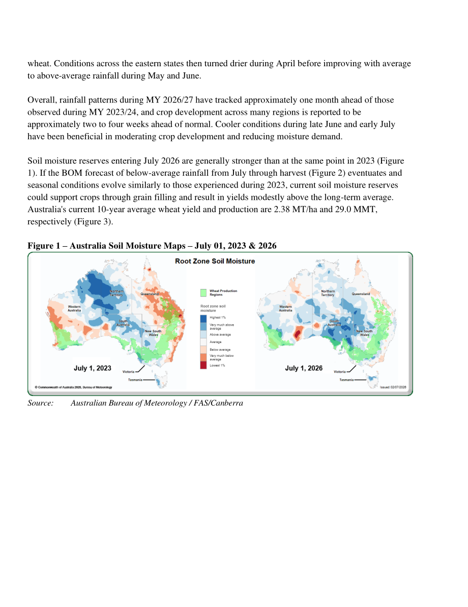 美国农业部（USDA）：2026澳大利亚谷物与饲料市场更新报告（英文版）（32页）.pdf_第4页