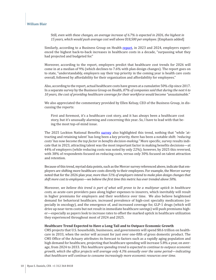 William Blair：2026以消费者为中心的医疗领域更新报告：人工智能如何重塑医疗消费体验（英文版）（70页）.pdf_第10页