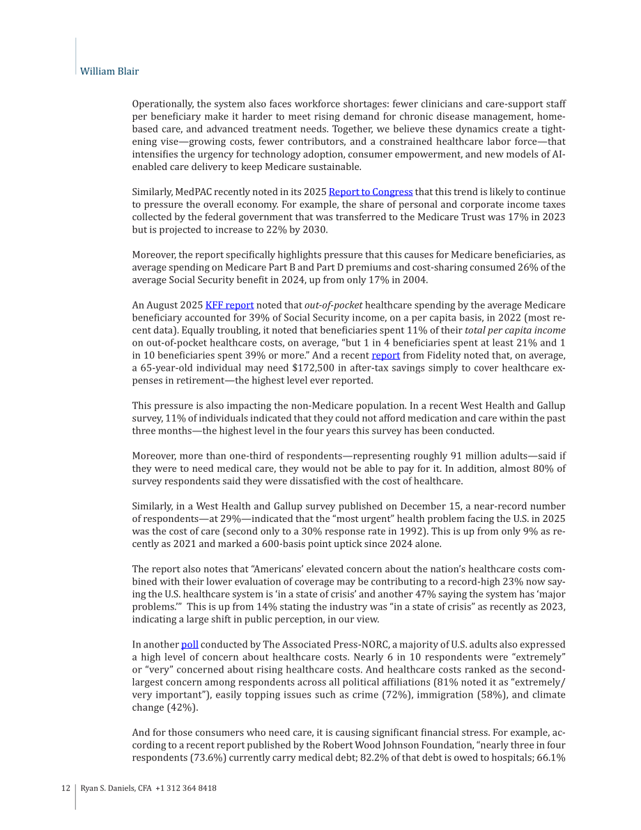 William Blair：2026以消费者为中心的医疗领域更新报告：人工智能如何重塑医疗消费体验（英文版）（70页）.pdf_第12页