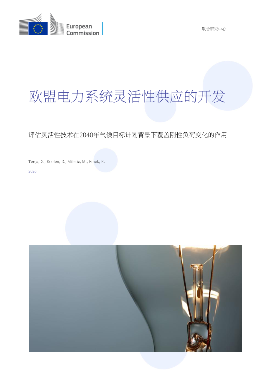 欧盟JRC：2026欧盟电力系统灵活性供给发展研究报告（英文版）（65页）.pdf_第1页