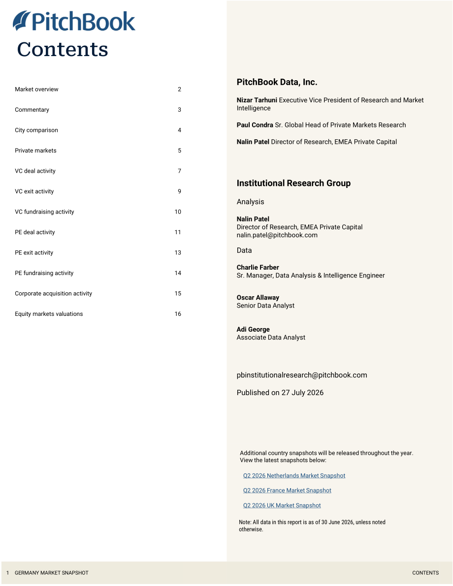 PitchBook：2026年第二季度德国私募与风投市场更新报告（英文版）（19页）.pdf_第2页