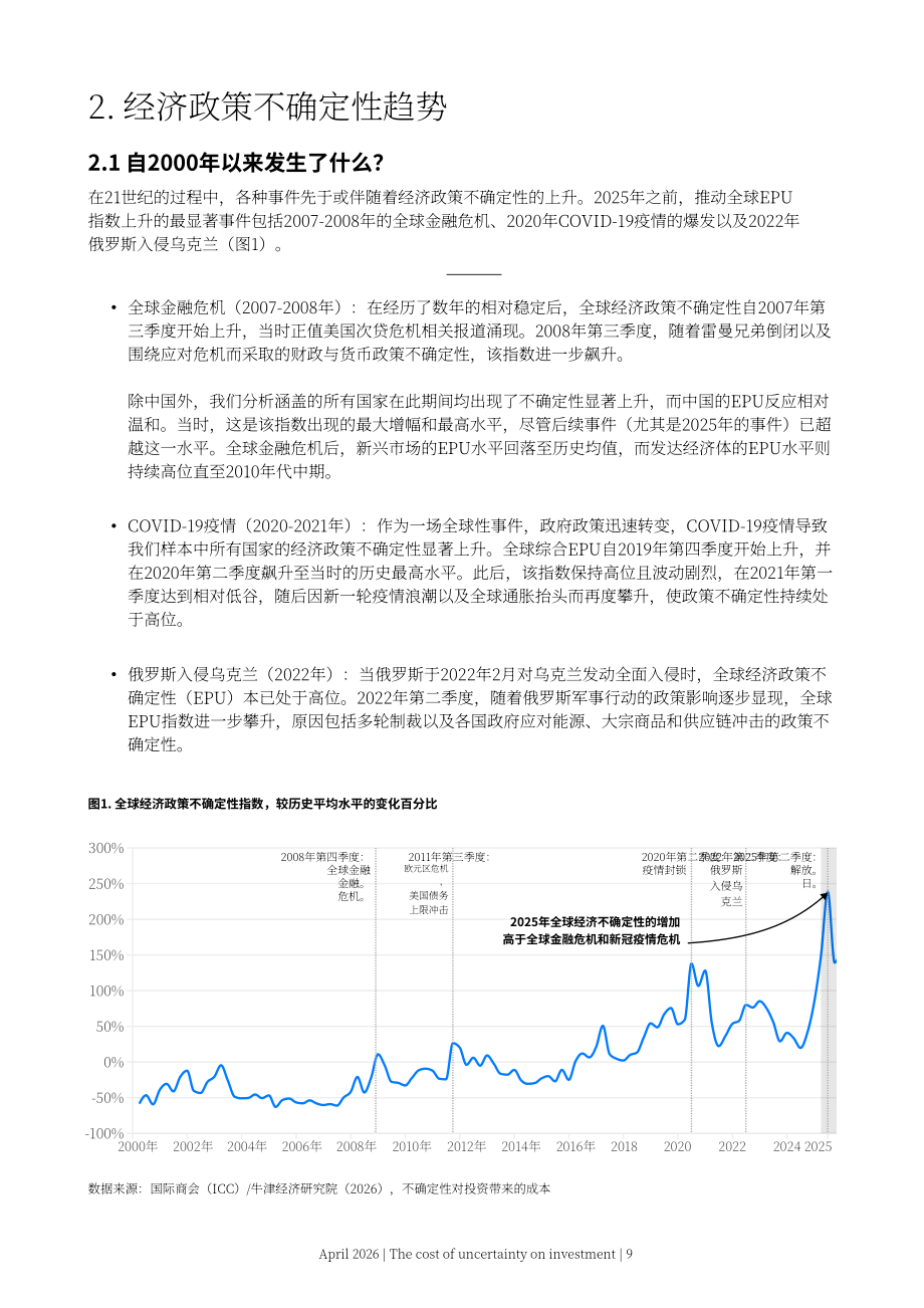 牛津经济研究院：2026不确定性带来的投资成本： 量化政策波动对全球经济投资的影响研究报告（英文版）（28页）.pdf_第9页