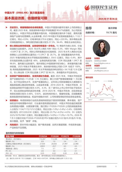 中国太平-0966.HK-港股公司首次覆盖报告：基本面迎改善估值修复可期-260706（35页）.pdf