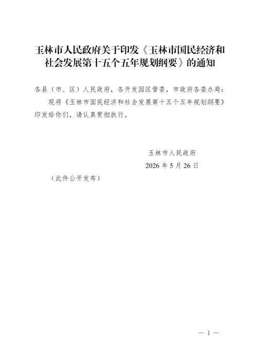 玉林市国民经济和社会发展第十五个五年规划纲要（145页）.pdf