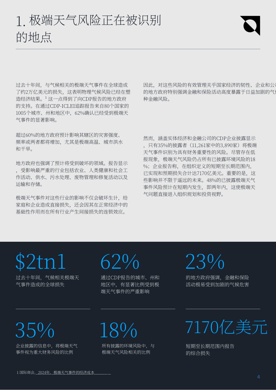 CDP：2026断裂的防御体系：极端天气对企业、城市和金融体系构成的风险分析报告（英文版）（11页）.pdf_第4页