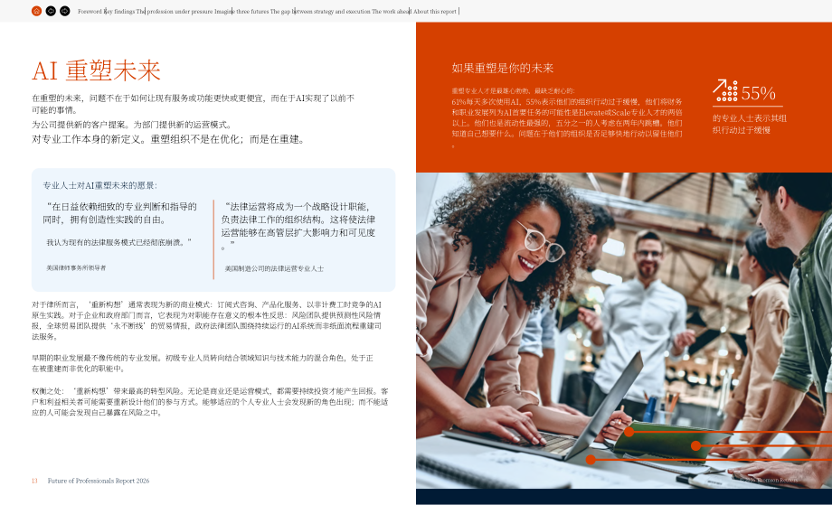 汤森路透：2026年专业人士前景报告：当 AI 战略⽌步于规划-专业⼈⼠⾯临的新压⼒（英文版）（24页）.pdf_第13页