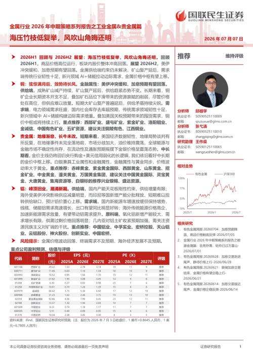 金属行业2026年中期策略系列报告之工业金属&贵金属篇：海压竹枝低复举风吹山角晦还明-260707（83页）.pdf