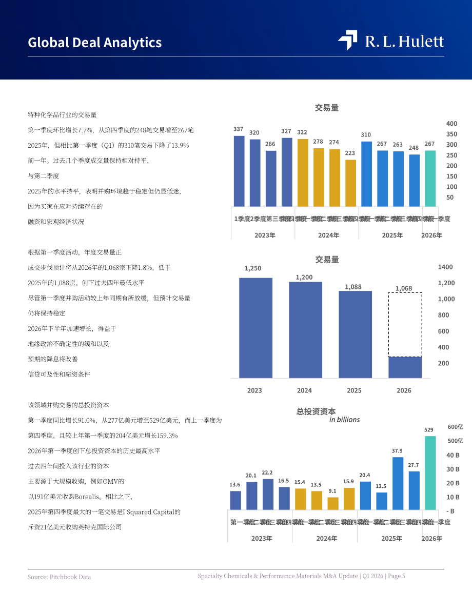 RL Hulett：2026年第一季度全球特种化学品与高性能材料行业并购市场研究报告（英文版）（22页）.pdf_第5页