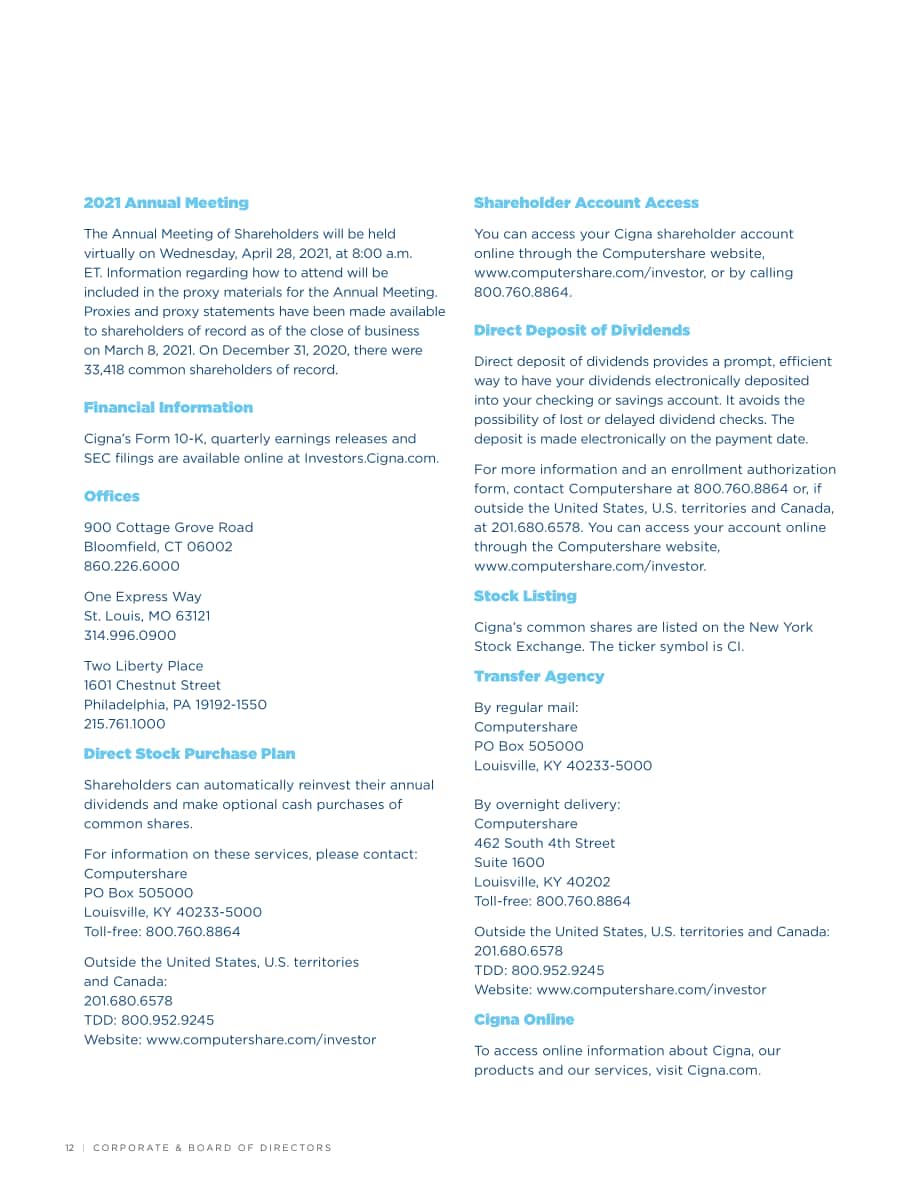 信诺（CIGNA）2020年年度报告（英文版）（196页）.pdf_第14页