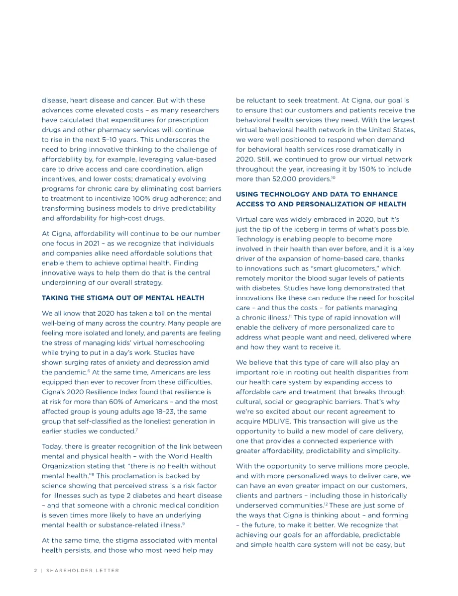 信诺（CIGNA）2020年年度报告（英文版）（196页）.pdf_第4页