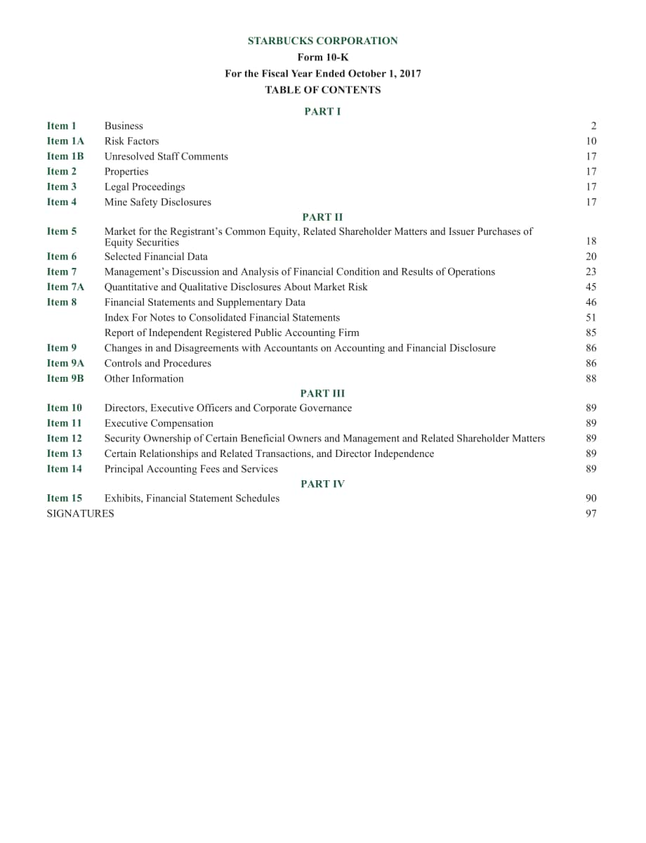 星巴克Starbucks Corp. (SBUX) 2017财年年度报告（英文版）（104页）.pdf_第4页